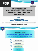 Arah Kebijakan Penguatan Penyelenggaraan Pemerintahan Desa Dan Kelurahan