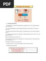 Concepto de Fracción