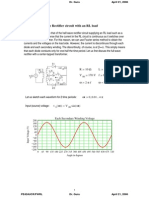 Full-Wave Rectifier Circuit With An RL Load