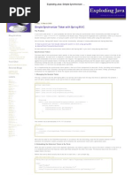 Exploding Java - Simple Synchronizer Token With Spring MVC