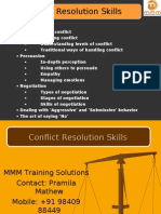 Conflict Resolution Skills