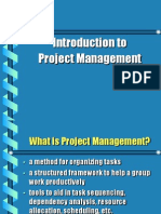 Introduction To Project Management