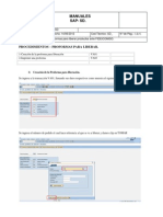 SD - Crear Proformas para Liberación.