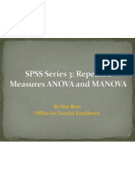 SPSS Series 3 Repeated Measure ANOVA and MANOVA PDF