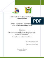 Ficha Ambiental y PM MERCADO SOZORANGA FINAL Entregado Octubre 2012