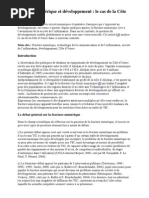 Fracture Numérique Et Développement Le Cas de La Côte D'ivoire