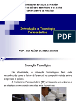 Aula 1 - Introduçao A Tecnologia Farmaceutica