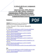 SMU MBA Solved (Old &amp New) Assignments URLs