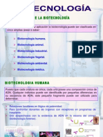 Clasificación de La Biotecnologia