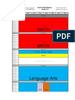 Grade 4a Time Table New