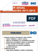 Seminario Impartido Por Dgi Declarac. - Ir - 2012