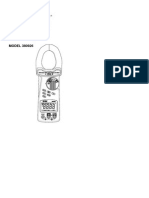 2000A Auto Ranging True RMS Clamp + DMM MODEL 380926: User's Manual