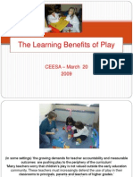 The Learning Benefits of Play