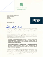 Priti Patel Letter