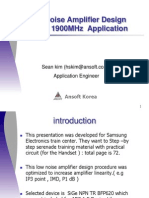 Low Noise Amplifier Design by Ansoft