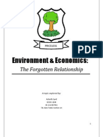 Economics and The Enviornment, The Forgotten Relationship