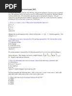 2013 TCS New Pattern Placement Paper 2013