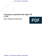 Literatura Espanola Siglo XX Xxi 27875 Completo