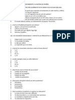 Examen Del Tercer Bimestre de Sexto Grado de Educacion Primaria