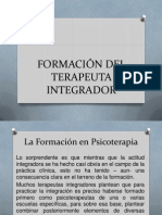 Formación Del Terapeuta Integrador