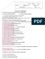 Atividades Sobre Orações Coordenadas-Gabaritadas