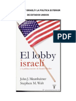 El Lobby Israelí y La Política Exterior de Estados Unidos