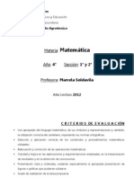 MATEMATICA 4º y 5º AÑO