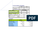 Basic Data Consumption (Template) : Year 1 Year 2 Year 1 Year 2 Energy Service Consumption