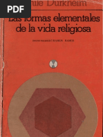 L Durkheim Las Formas Elementales de La Vida Religiosa