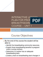 Breastfeeding Lesson Plan - Unit 1