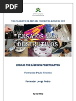 Ensaios Não Destrutivos - Liquidos Penetrantes