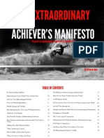 The Extraordinary Achiever's Manifesto