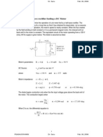 Half-Wave Rectifier Feeding A DC Motor