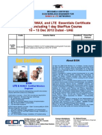 EION WiMAX Essentials Certificate Training Event Dubai UAE Dec 10 - 13 2012 PDF