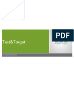 Test and Target SiteCatalyst Integration Guide