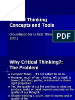 Critical Thinking Concepts and Tools