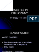 Diabetes in Pregnancy: DR Chippy Tess Mathew