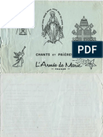 Armée de Marie CHANTS Et PRIERES 1973