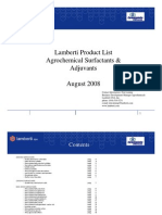 Lamberti Product List Agro Surf Act Ants & Adjuvants Aug 1 2008