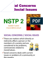 Social Concerns and Social Issues