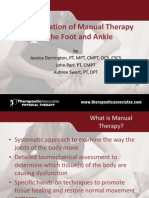 Manual Therapy Summary ANKLE FOOT