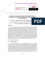 A Study On Customer Satisfaction With Special Reference of HDFC Standard Life Insurance PVT LTD in Chennai