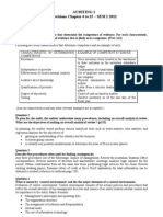 Auditing 1 Revisions Chapter 4 To 15 - SEM 2 2012: Solution