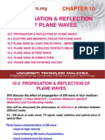 Propagation & Reflection of Plane Waves