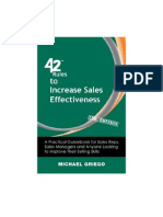 42 Rules To Increase Sales Effectiveness (2nd Edition)