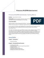 Primavera P6 EPPM Administrator Training