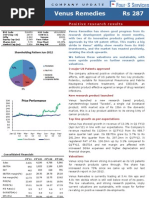 Venus Remedies Report Update PDF