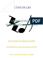 Actas de Las Jornadas de Educación Auditiva. 2005