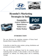 Hyundai Marketing Strategy in India