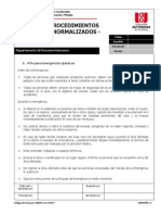 Anexo 46. Procedimiento Operativo Normalizado para Atencion A Emergencias Quimicas.